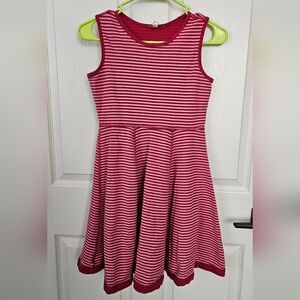 Hanna Andersson 150cm Pink Striped Twirl Sleeveless Sundress Size 12